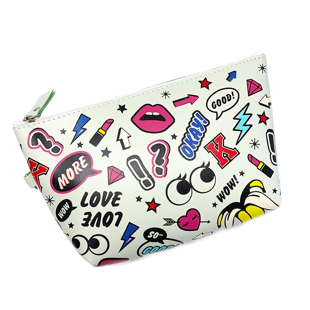 Makeup Bag Rocking In White